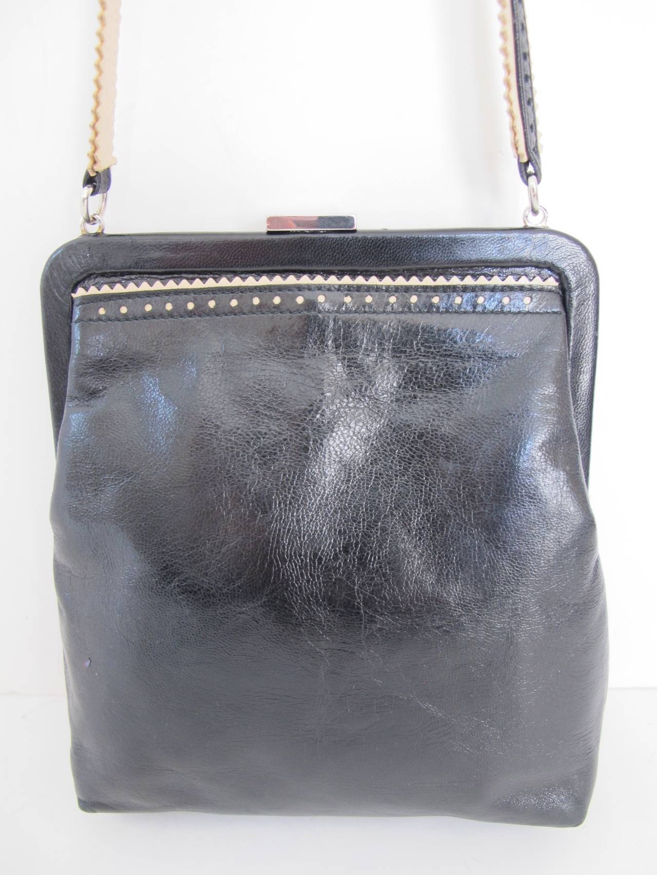 Vintage Paul Smith Mini Black Shoulder or Handbag For Sale 1