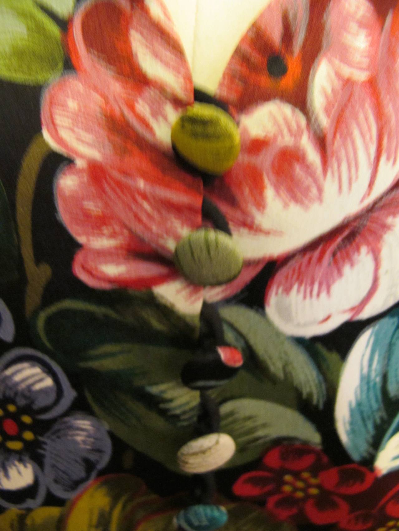 John Galliano Divine Silk Floral Blouse For Sale 1