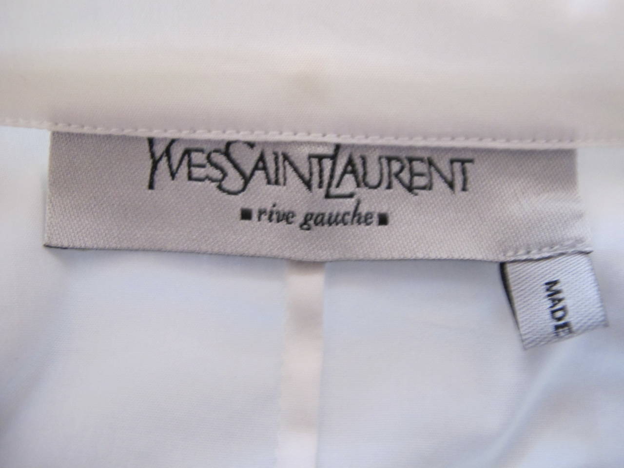 Tom Ford for YSL White Criss Cross Blouse For Sale 1