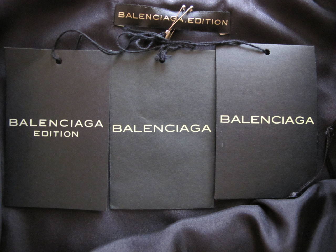 Women's New Balenciaga Edition Horizontal Pleated Wool Dress For Sale