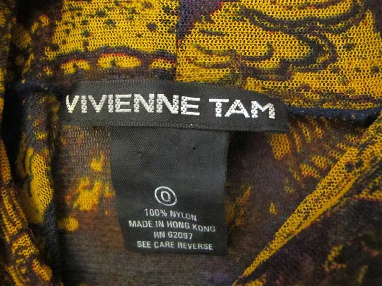 Stunning Vivienne Tam Collectable Dress For Sale 5