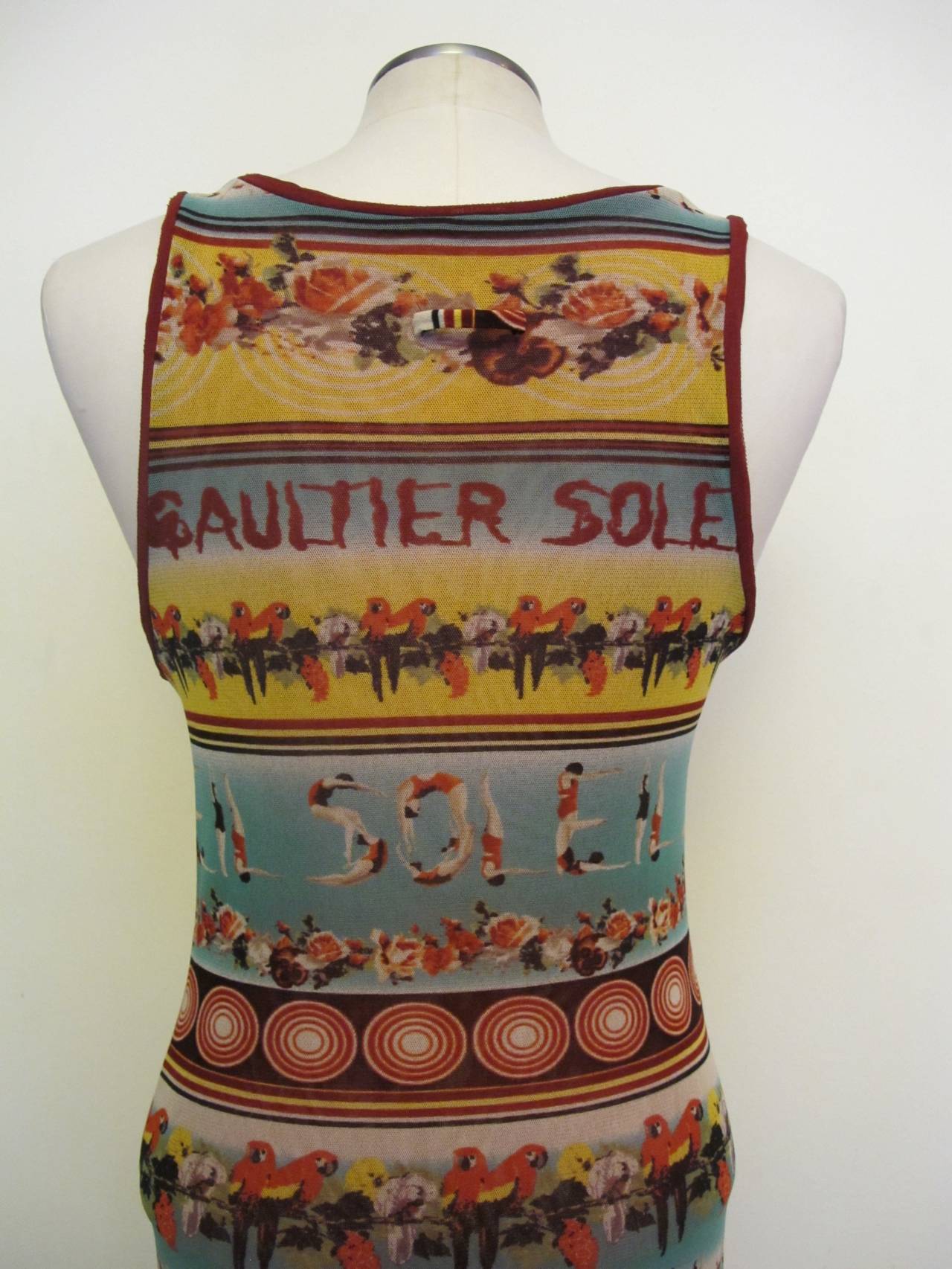 Women's Jean Paul Gaultier Sleeveless Soleil Long Dress For Sale