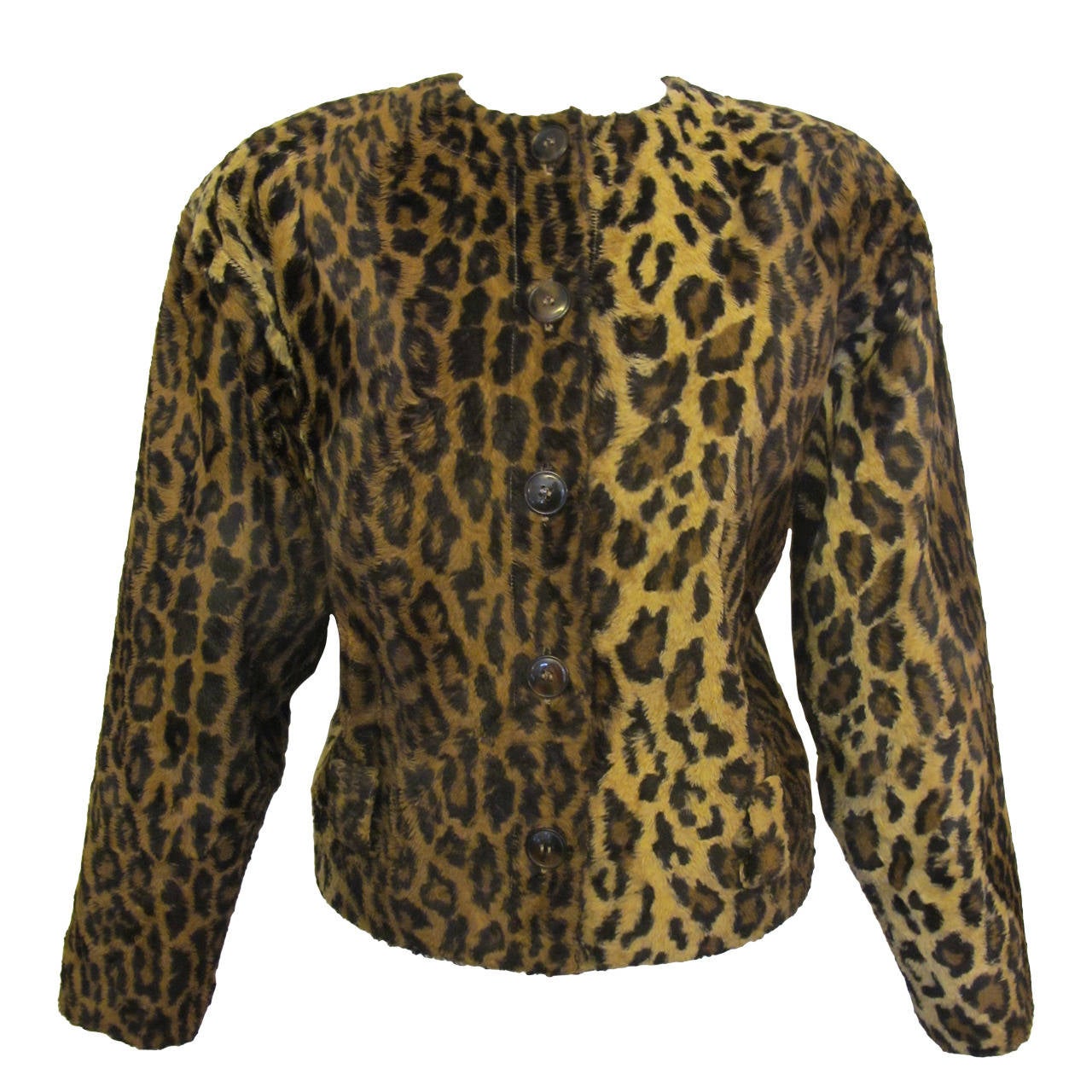 Blassport for Saks Fifth Avenue Leopard Jacket For Sale