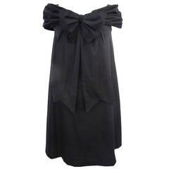 Jean Paul Gaultier Off The Shoulder Black Dress
