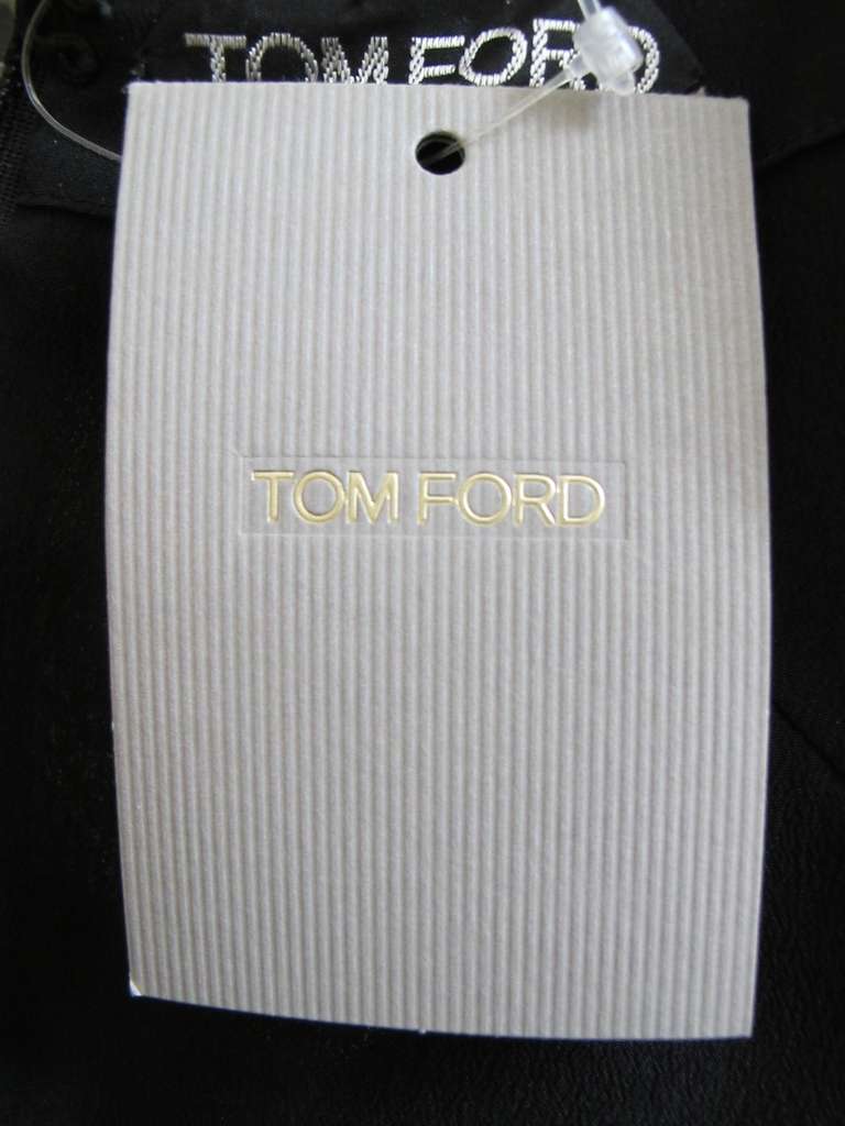 New Tom Ford Chic Silk Cocktail Dress For Sale 5