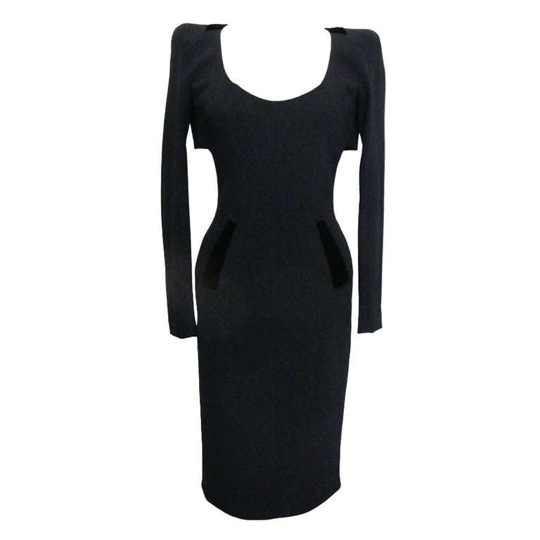 New Tom Ford Feminine Black Cocktail Dress For Sale