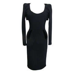New Tom Ford Feminine Black Cocktail Dress