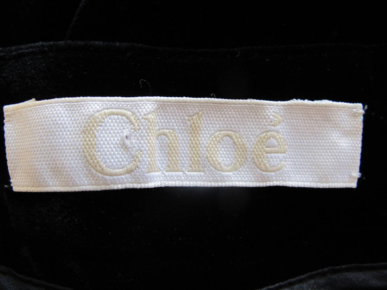 2009 Chloé Black Velvet Overalls For Sale 5