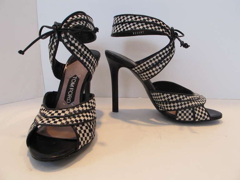 Tom Ford Checkered Pattern Shoes For Sale at 1stDibs