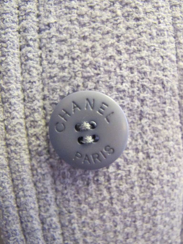 Chanel Lavender Bergdorf Goodman Jacket with Belt For Sale 3