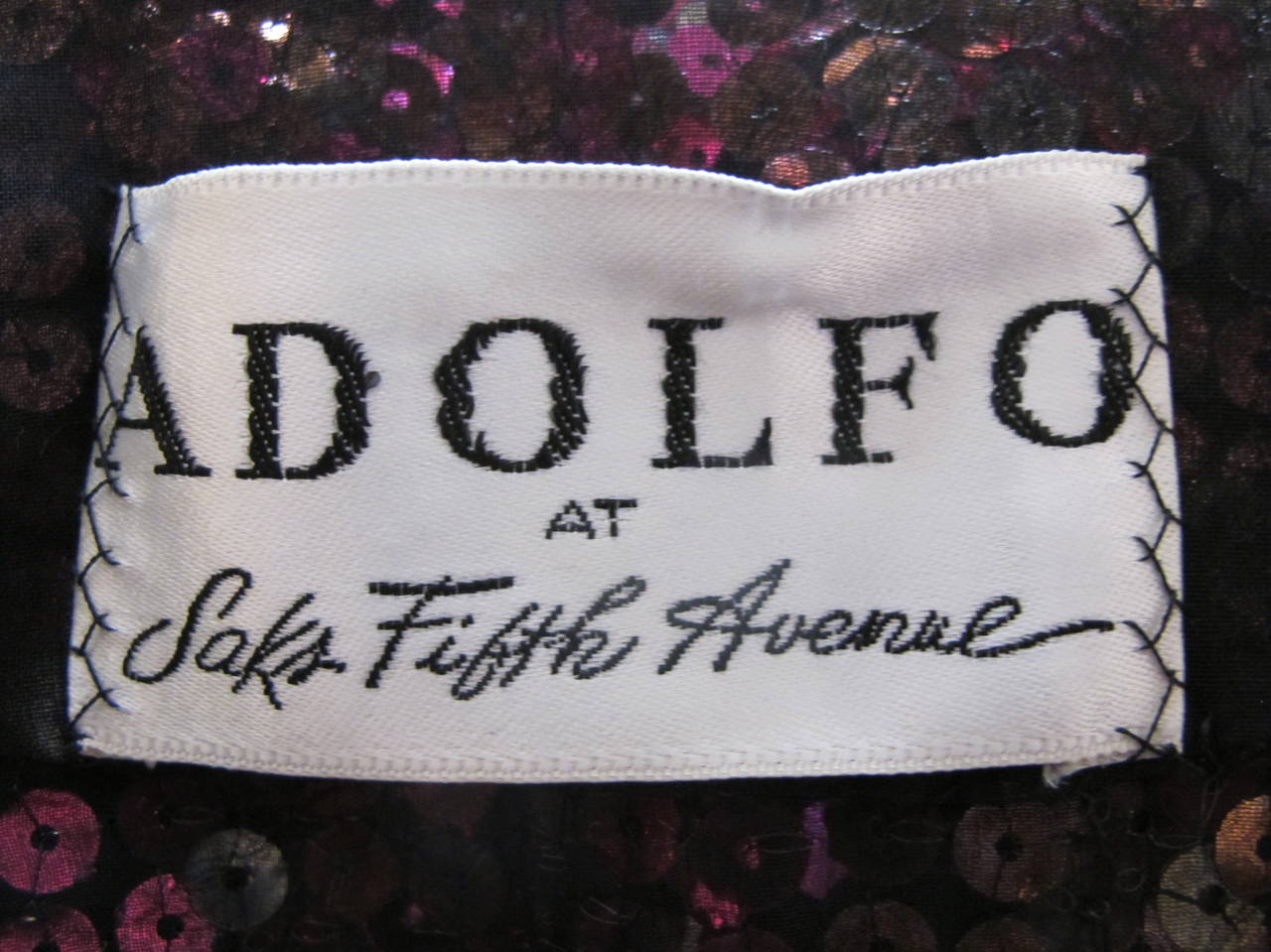 Adolfo for Saks Fifth Avenue Sequin Jacket For Sale 2