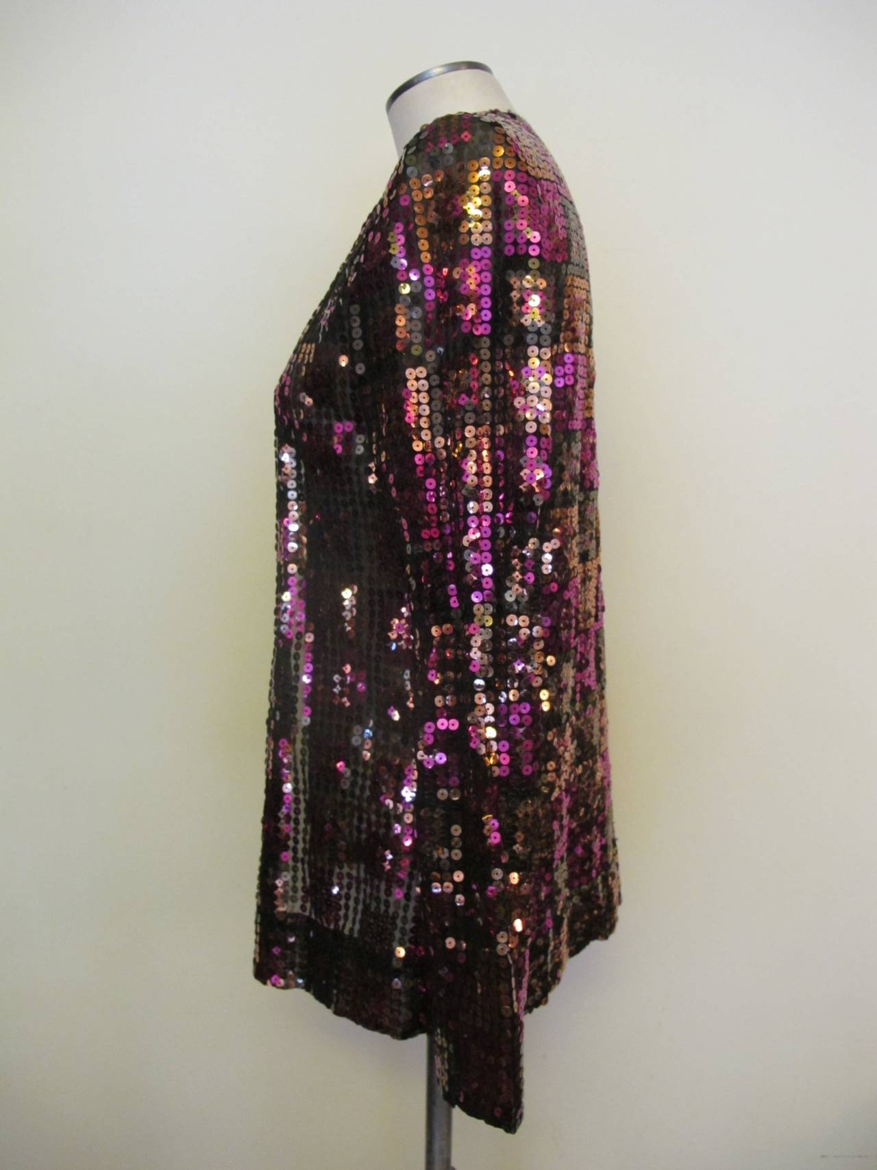 Adolfo for Saks Fifth Avenue Sequin Jacket In Excellent Condition For Sale In San Francisco, CA