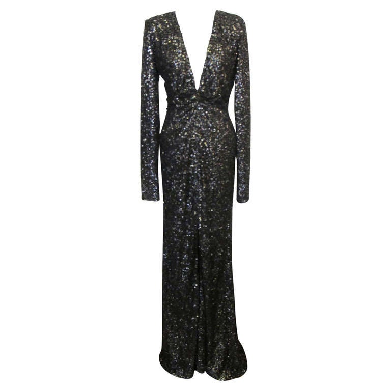 Oday Shakar Glamorous Hollywood Evening Gown For Sale