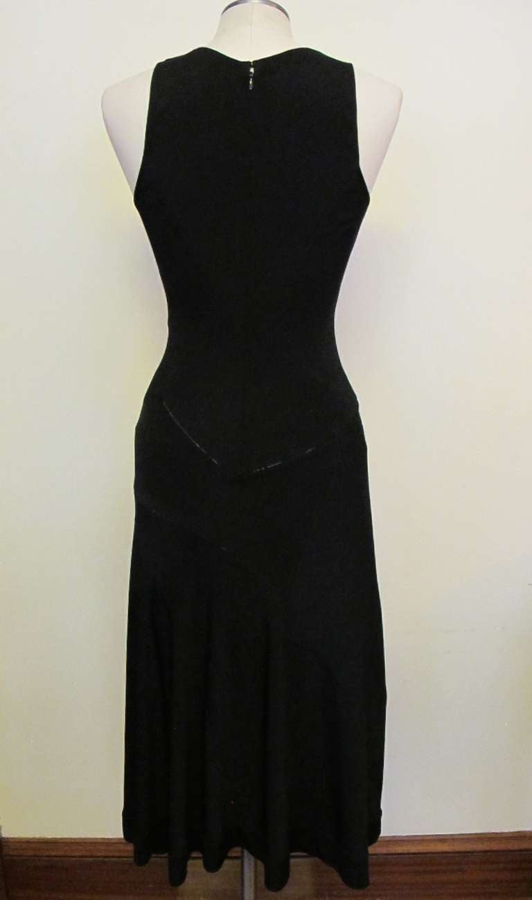Alaia Black Sleeveless Day and Evening Dress For Sale 3