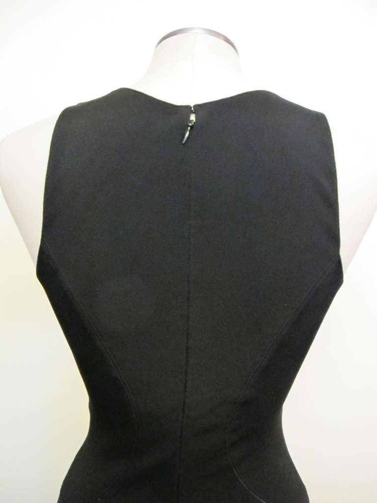 Alaia Black Sleeveless Day and Evening Dress For Sale 5