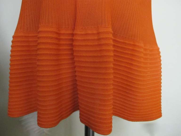 Alaia Orange Sleeveless Dress For Sale 2