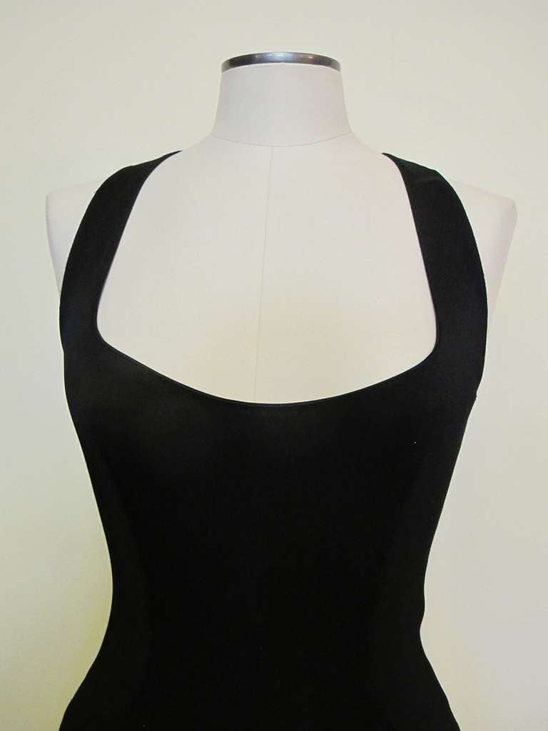 Alaia Black Sleeveless Day and Evening Dress In Excellent Condition For Sale In San Francisco, CA