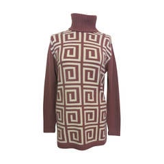 Vintage 1960's Ballantyne Turtle Neck Cashmere Sweater made expressly for I. Magnin