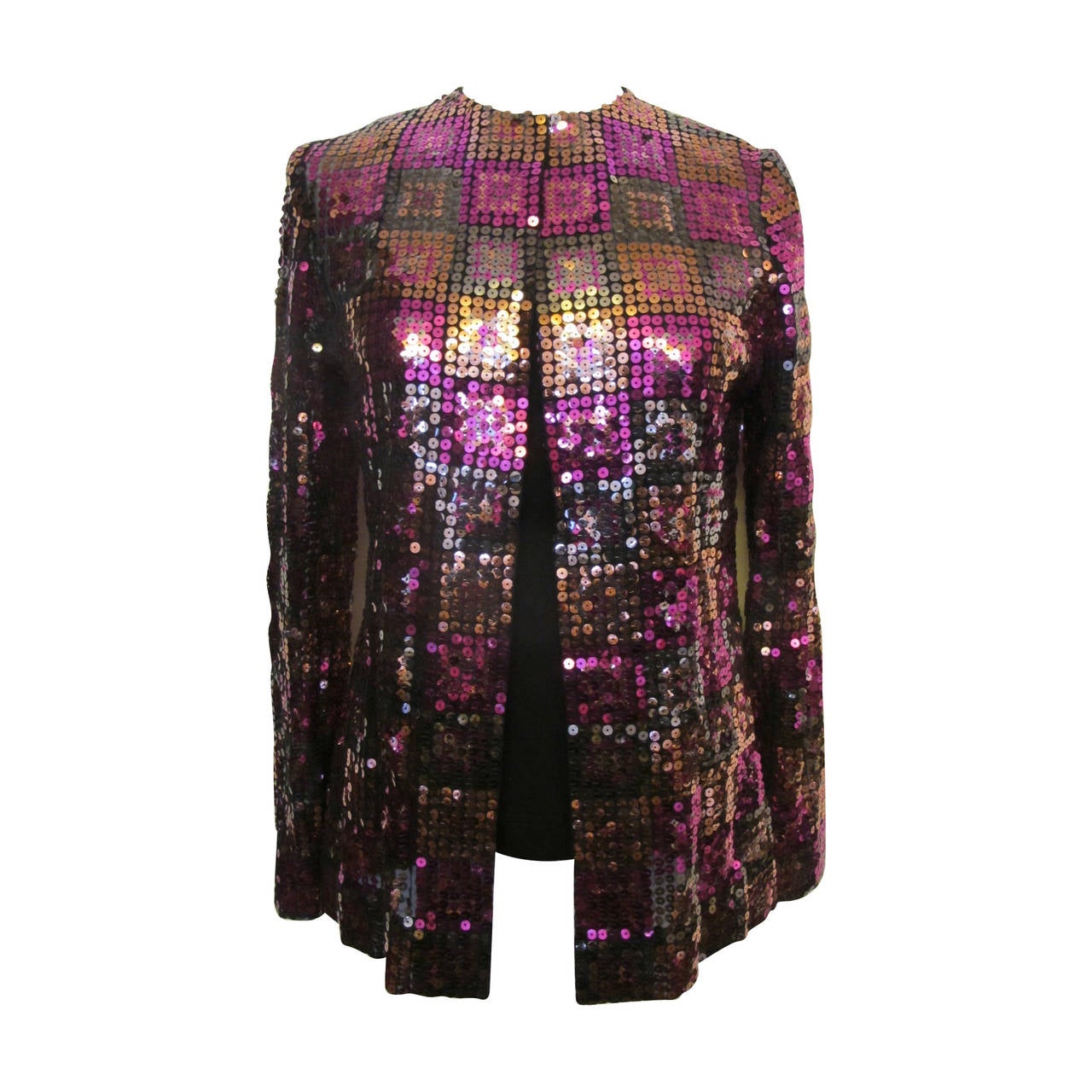 Adolfo for Saks Fifth Avenue Sequin Jacket For Sale