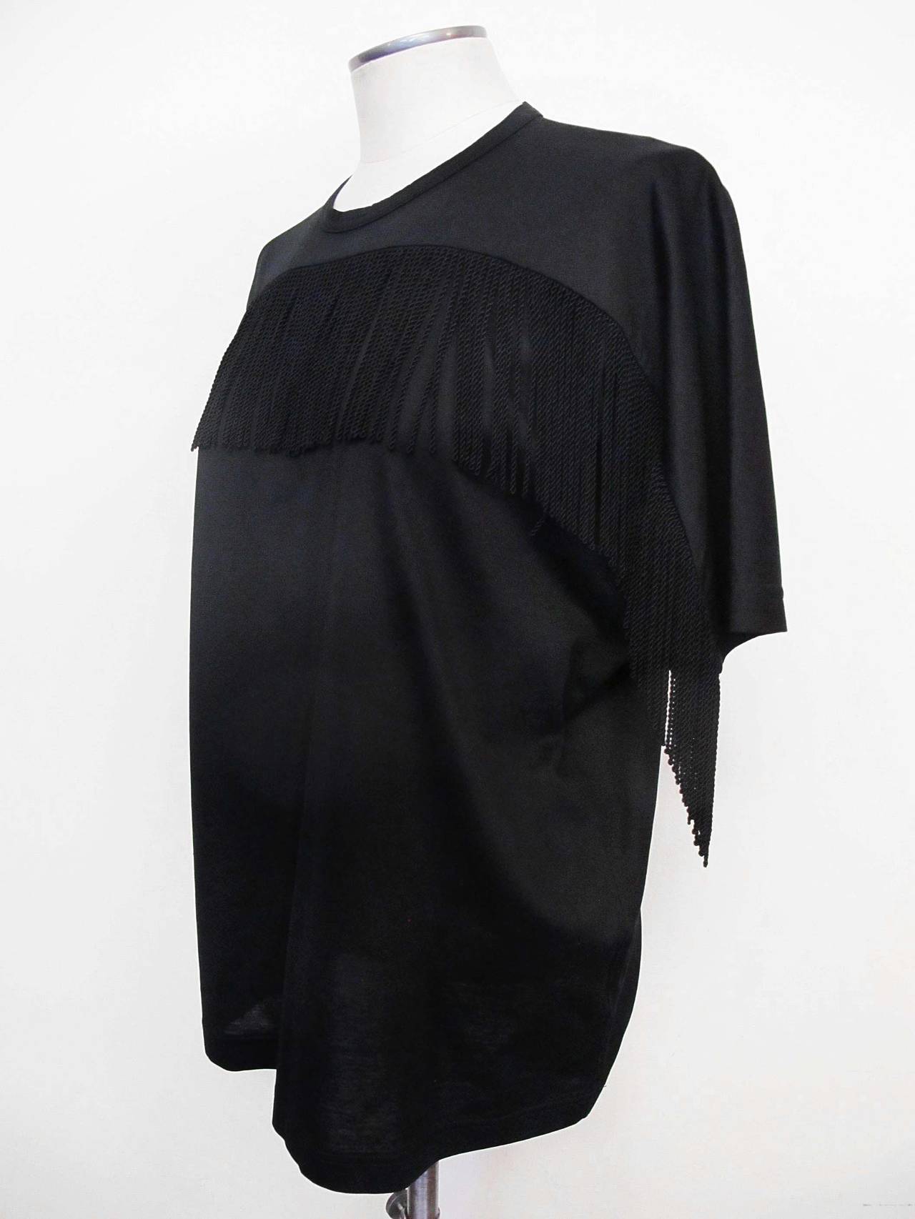 Black Junya Watanabe for Comme des Garcons T-Shirt - Blouse with a Twist For Sale
