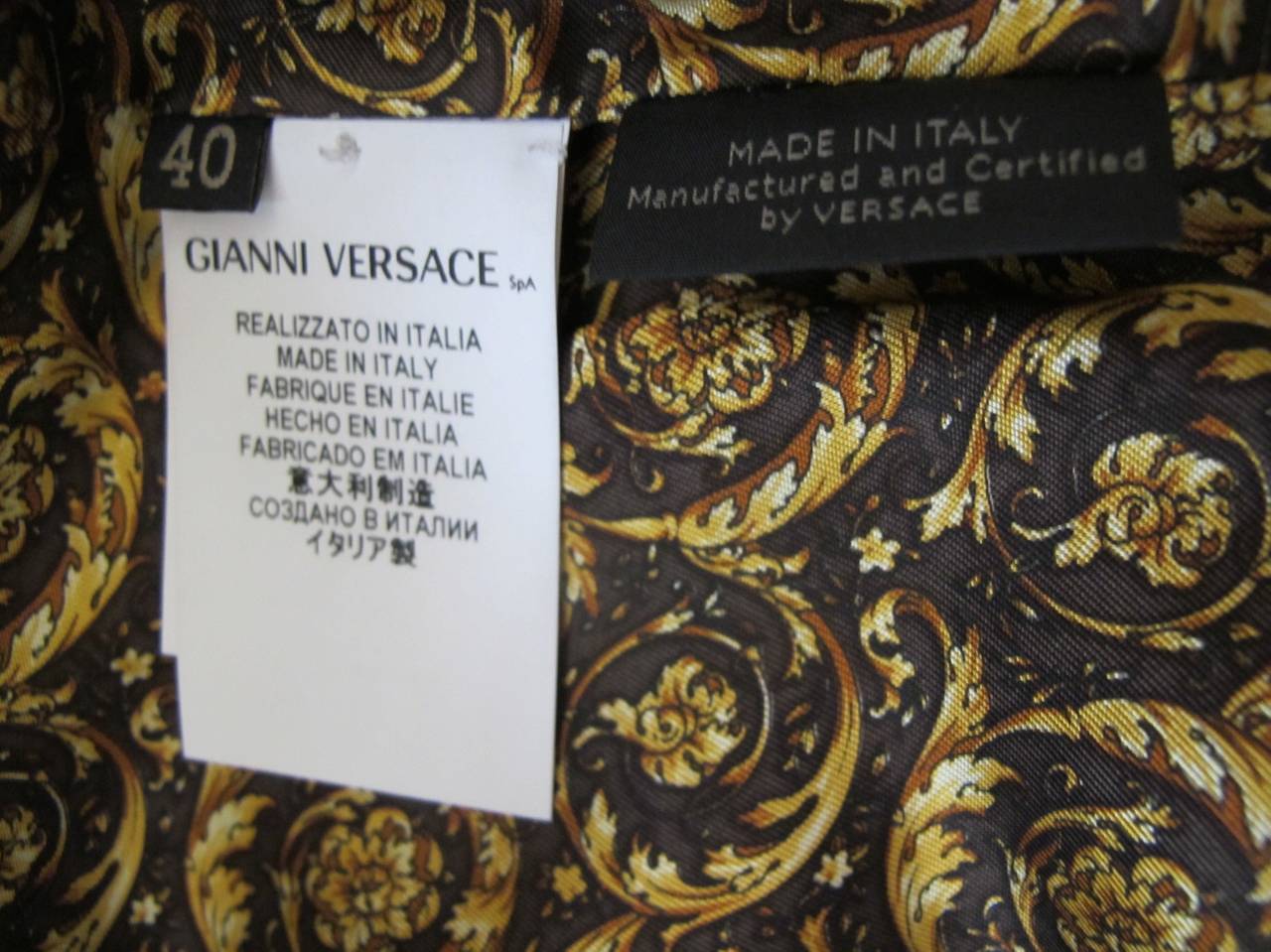 New Gianni Versace Navy Blue Leather Dress For Sale 4