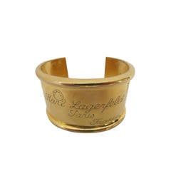 1980
s Karl Lagerfeld Postage Stamp Letter Rare Bracelet