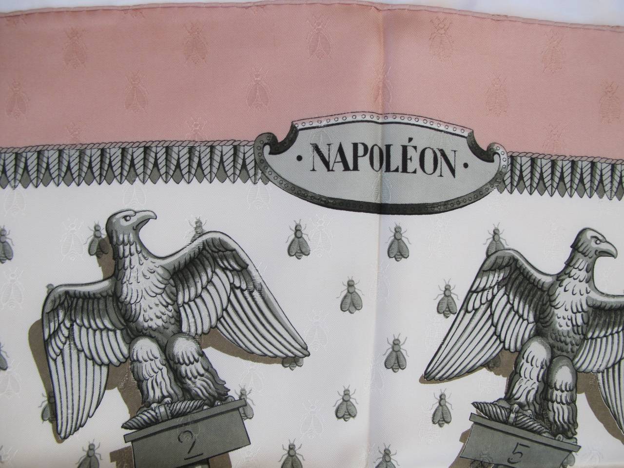 Hermes Napoleon Silk Scarf For Sale 3