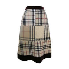 Burberry Patchwork Skirt