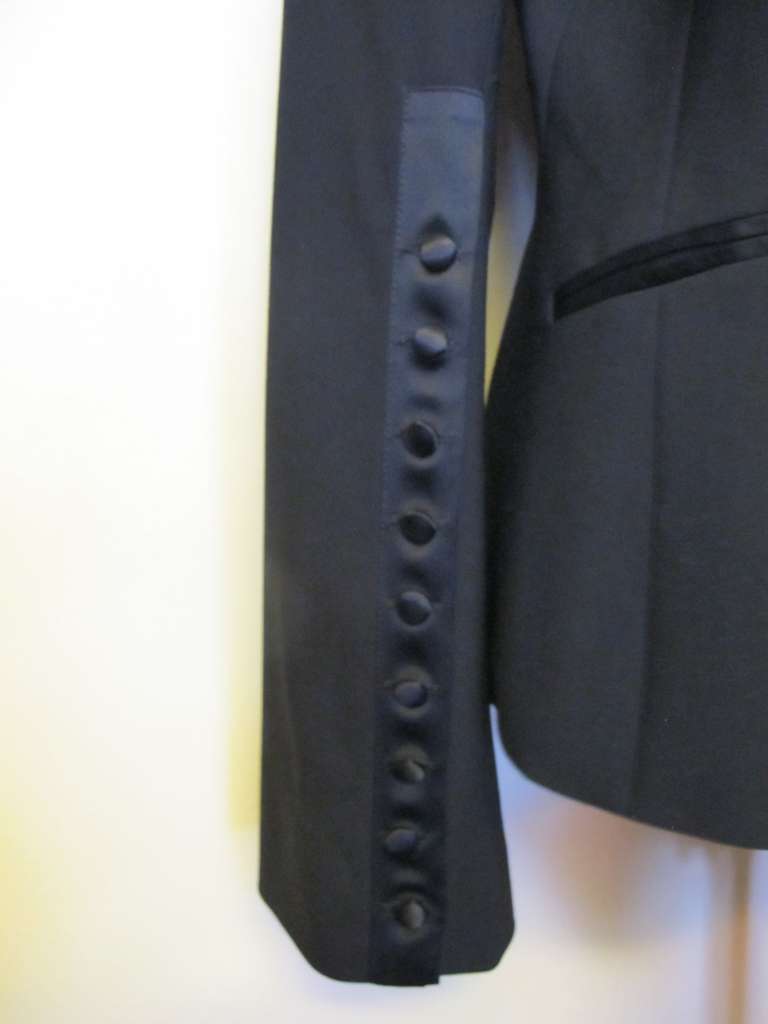 Diane von Furstenberg Collectable Black Tuxedo Evening Jacket 3