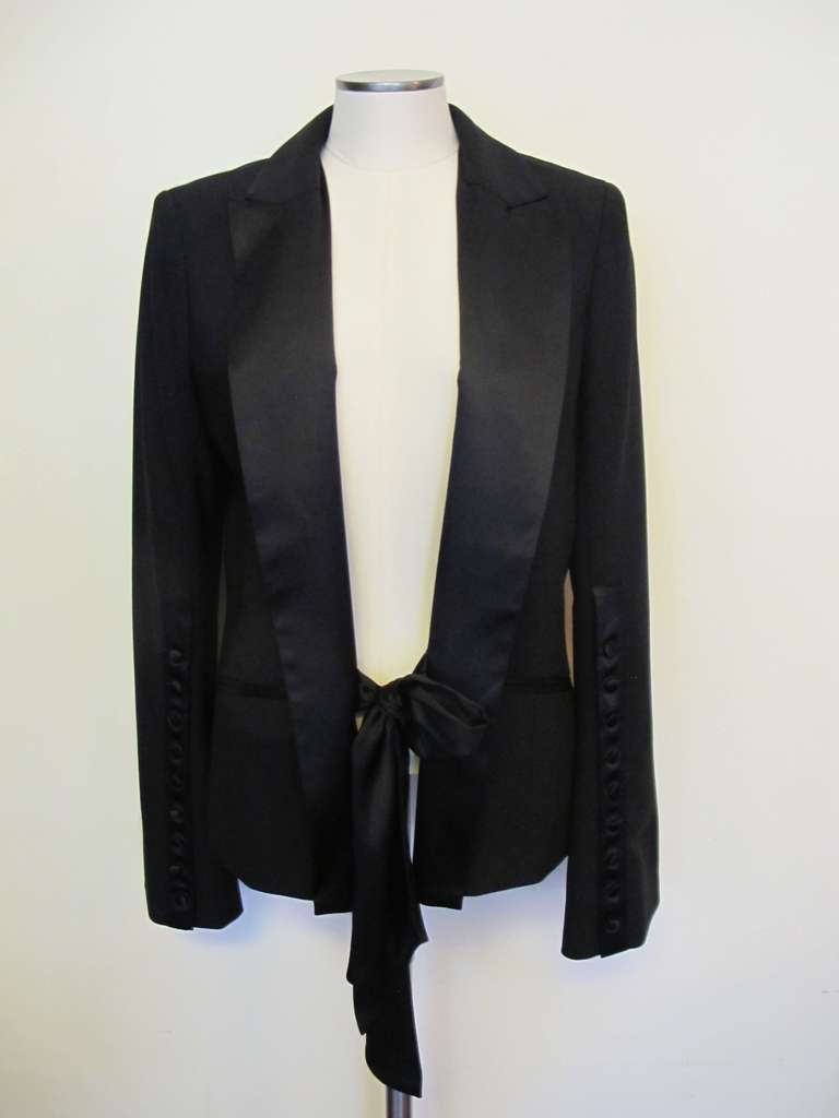 Women's Diane von Furstenberg Collectable Black Tuxedo Evening Jacket
