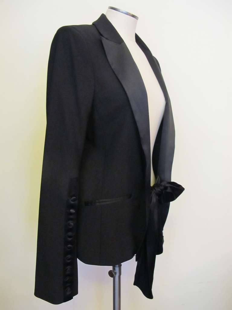 Diane von Furstenberg Collectable Black Tuxedo Evening Jacket 1