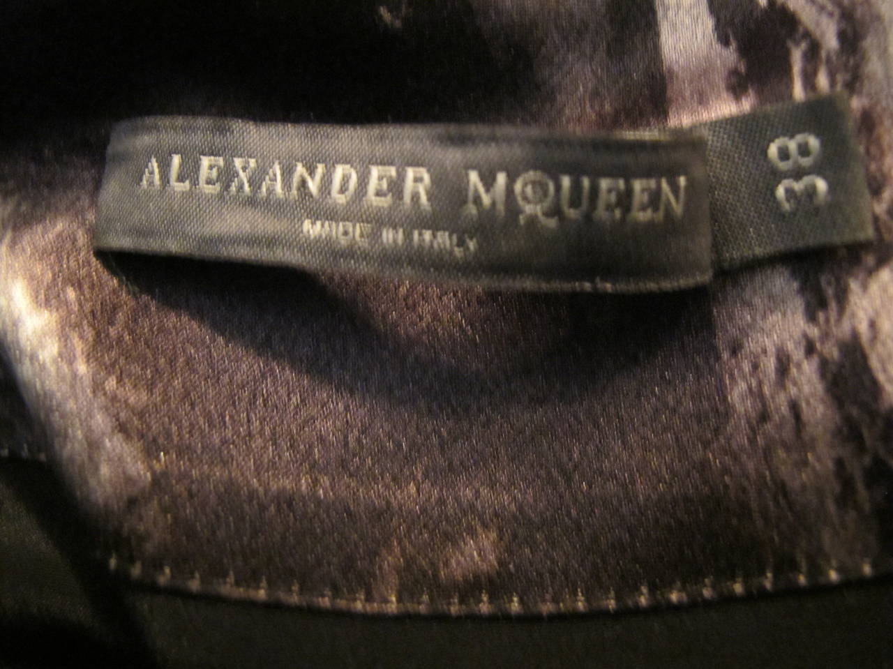 2010 Alexander McQueen Collectable Silk Evening Gown For Sale 4