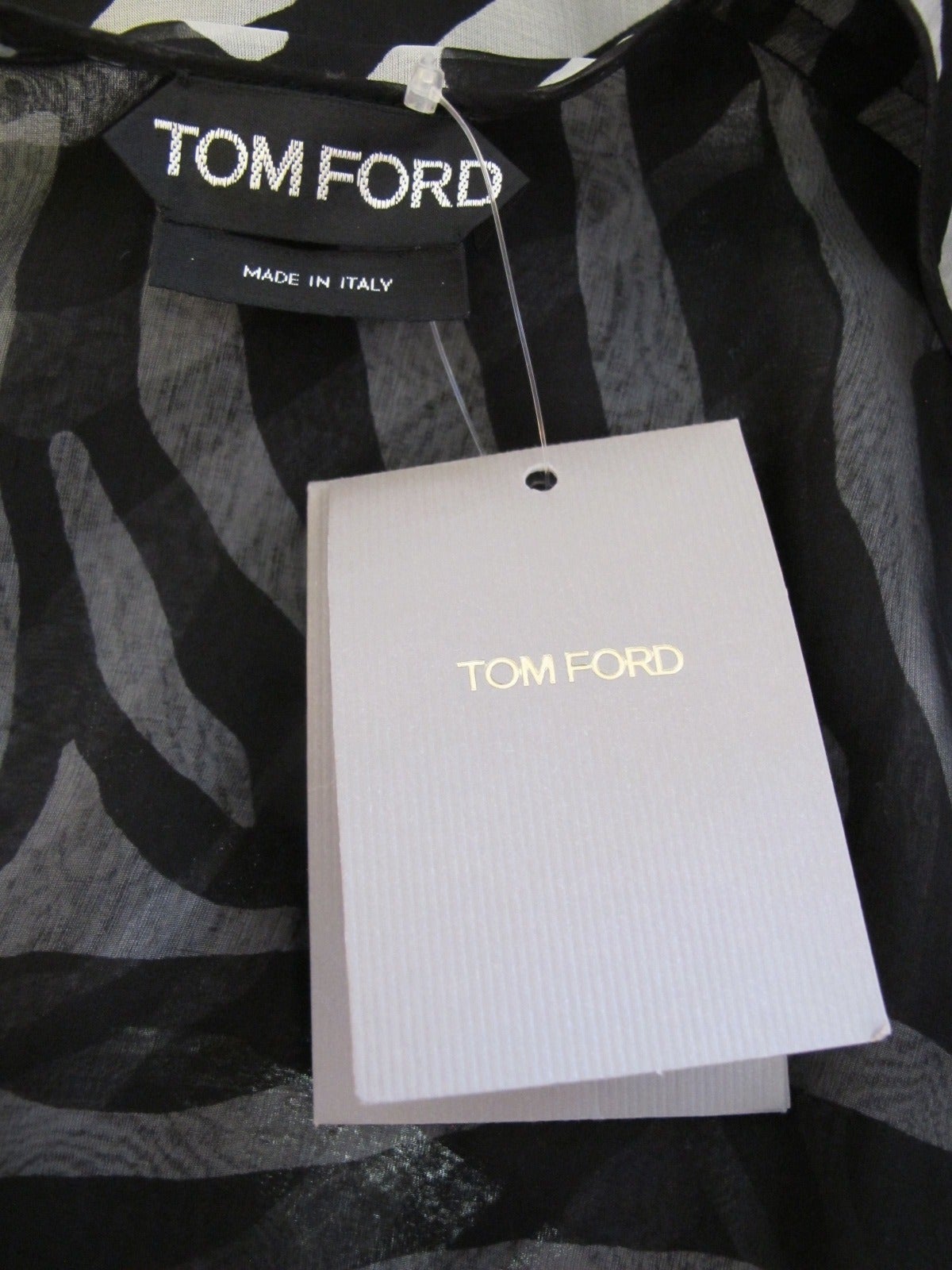 Spring 2013 Tom Ford Silk Blouse For Sale 2