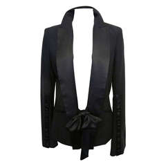 Diane von Furstenberg Collectable Black Tuxedo Evening Jacket