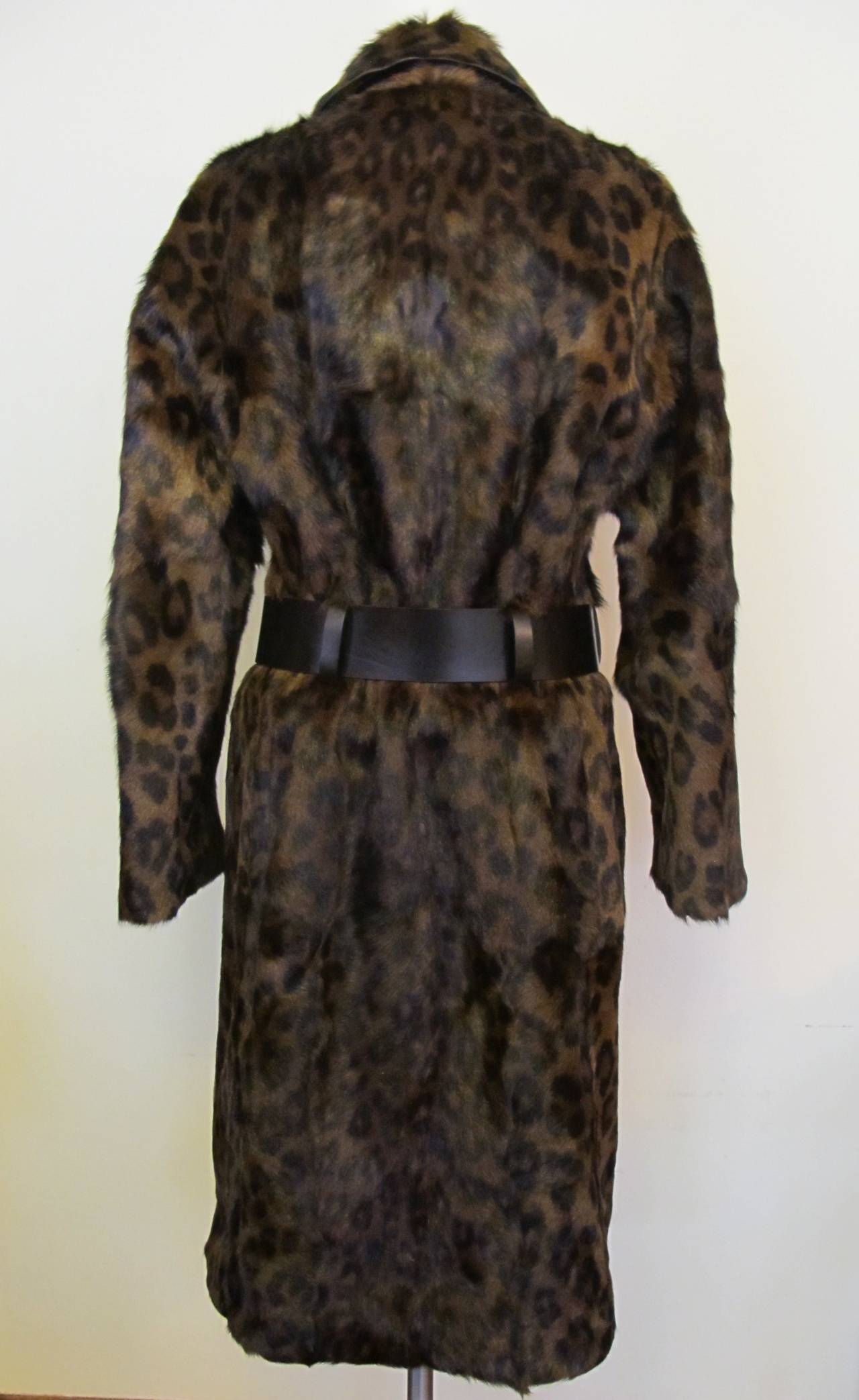 New Tom Ford Fall 2014 Runway Leopard Winter Coat For Sale 1
