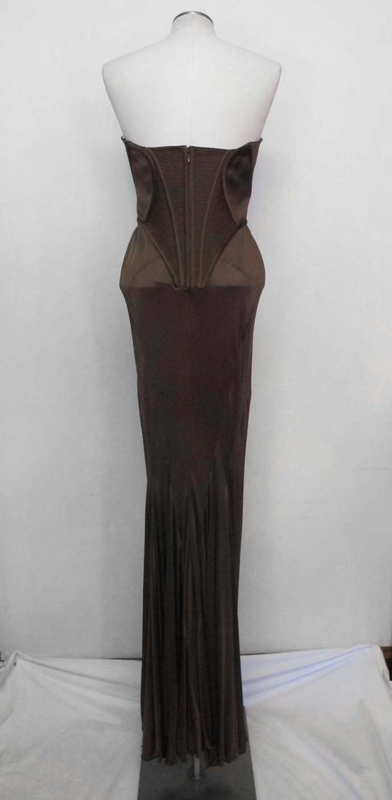 versace brown dress