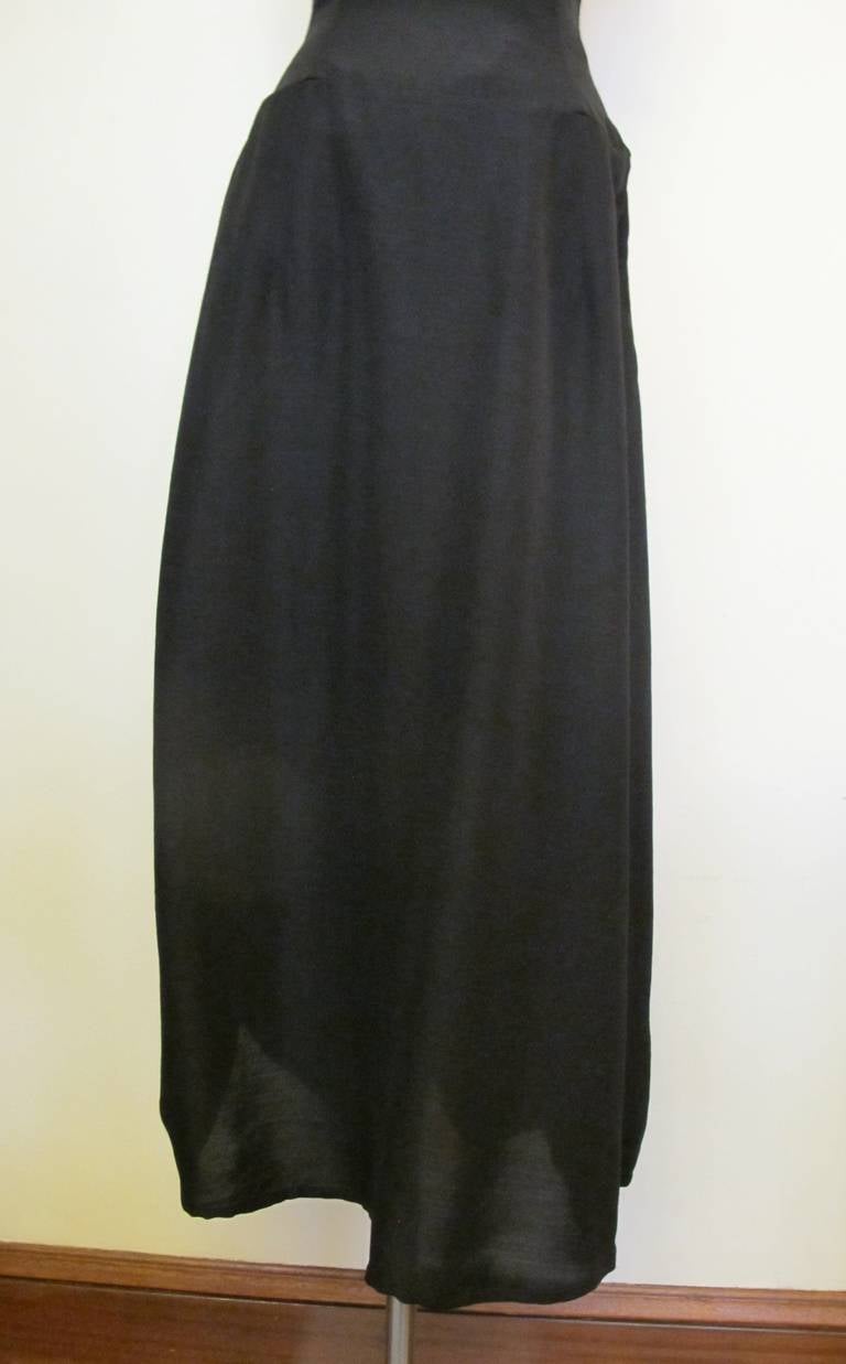 Yohji Yamamoto Chic Black Evening Gown For Sale 5