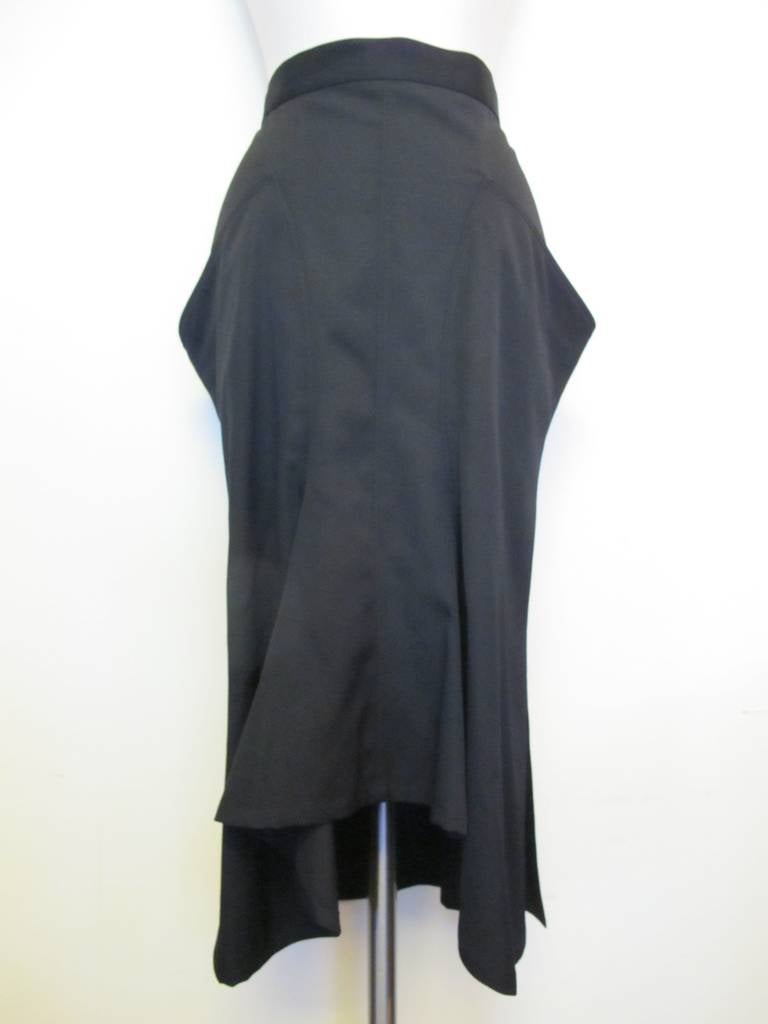 Women's New Yohji Yamamoto Black Angular Skirt For Sale