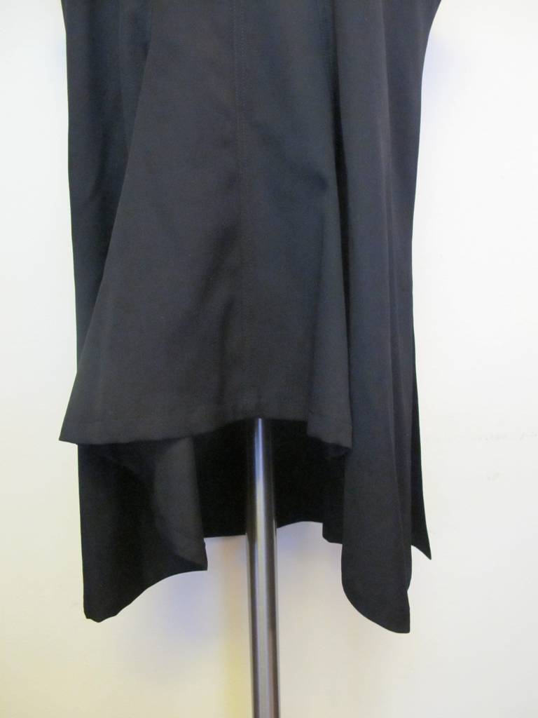 New Yohji Yamamoto Black Angular Skirt For Sale 1