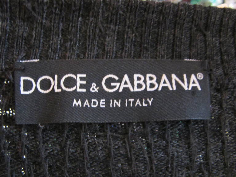 Dolce & Gabbana Square Sequin 3/4 Silver-Lavender Evening Jacket For Sale 3