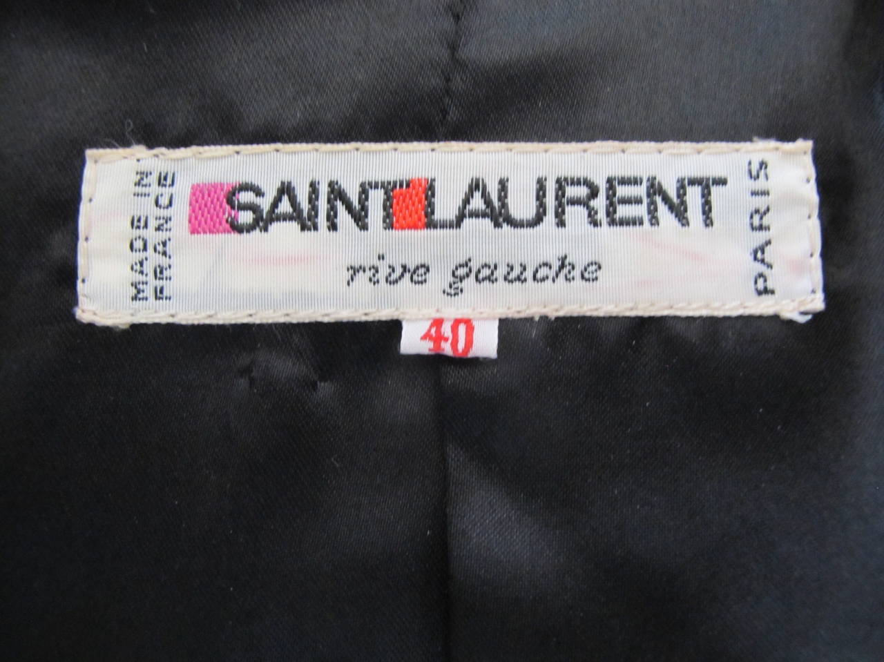 1960's Aubergine Yves St. Laurent Jacket For Sale 4