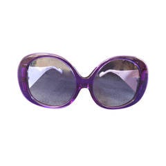 Courreges Purple and White Sunglasses