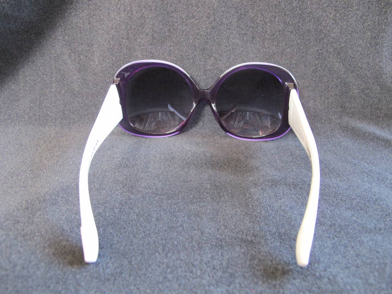 Courreges Purple and White Sunglasses 4