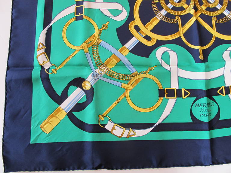 Hermes Pellier Paris Eperon D'or Scarf