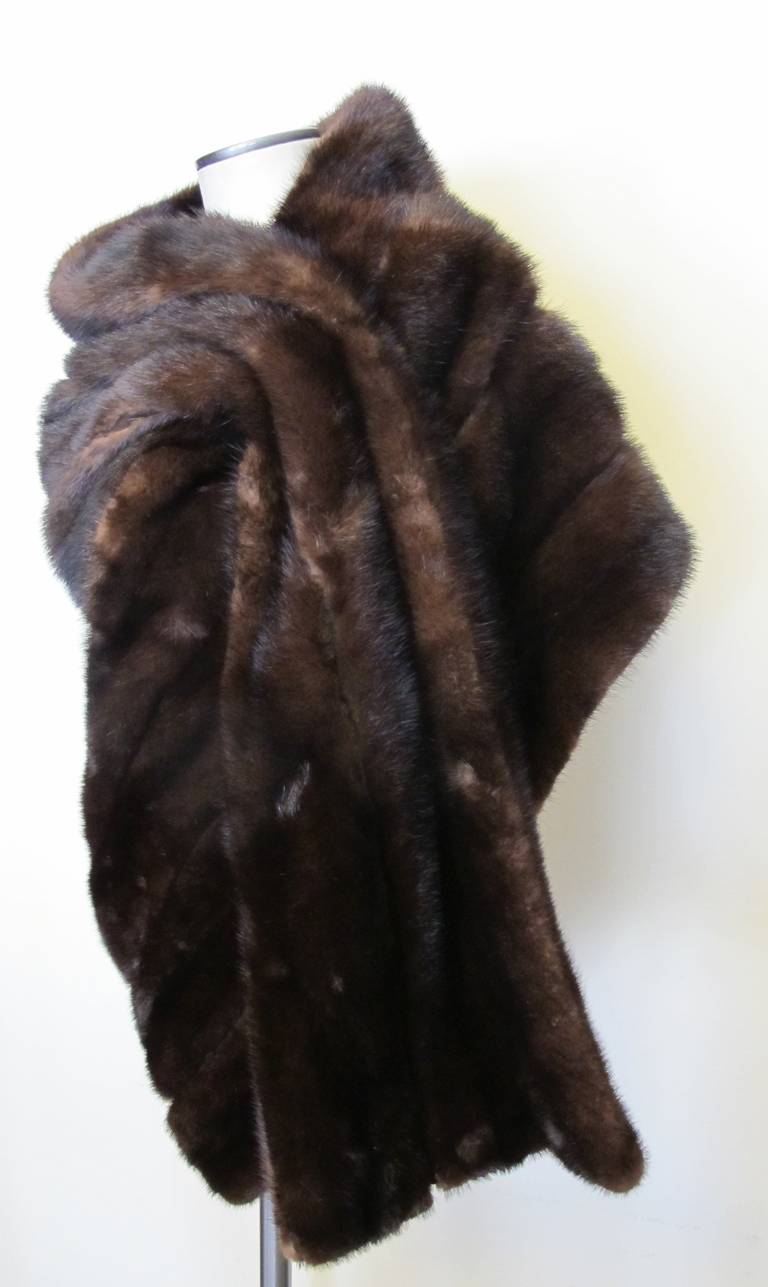 Ranch Brown Mink Stole Marilyn Monroe style