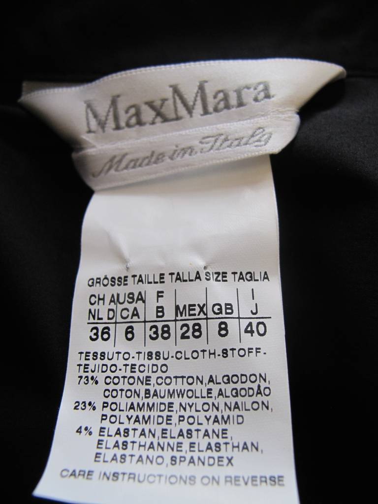 Max Mara Black Chic Draped Dress For Sale 5
