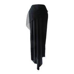 Jean Paul Gaultier Unique Black Asymmetrical Skirt