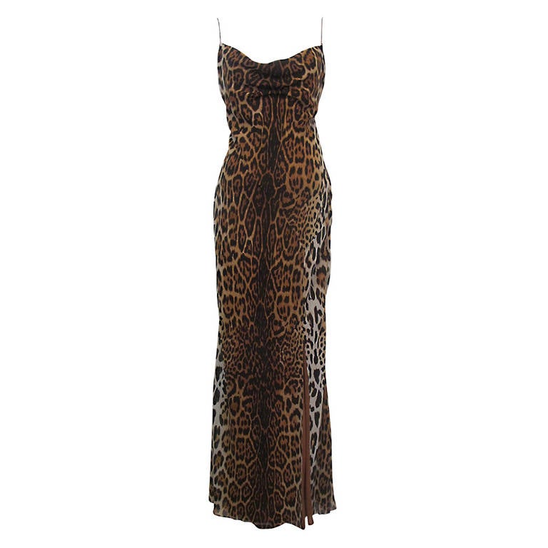 Christian Dior "Mitzah" Winter 2004 Leopard Gown For Sale