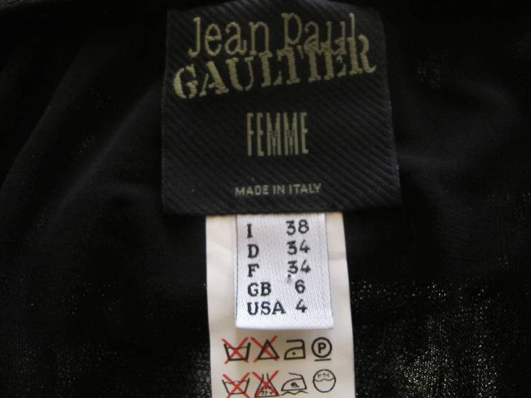 Jean Paul Gaultier Unique Black Asymmetrical Skirt For Sale 4