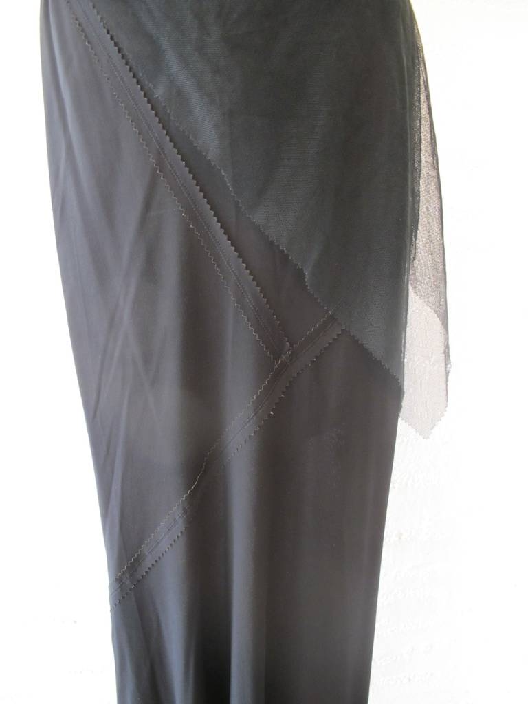 Jean Paul Gaultier Unique Black Asymmetrical Skirt For Sale 2